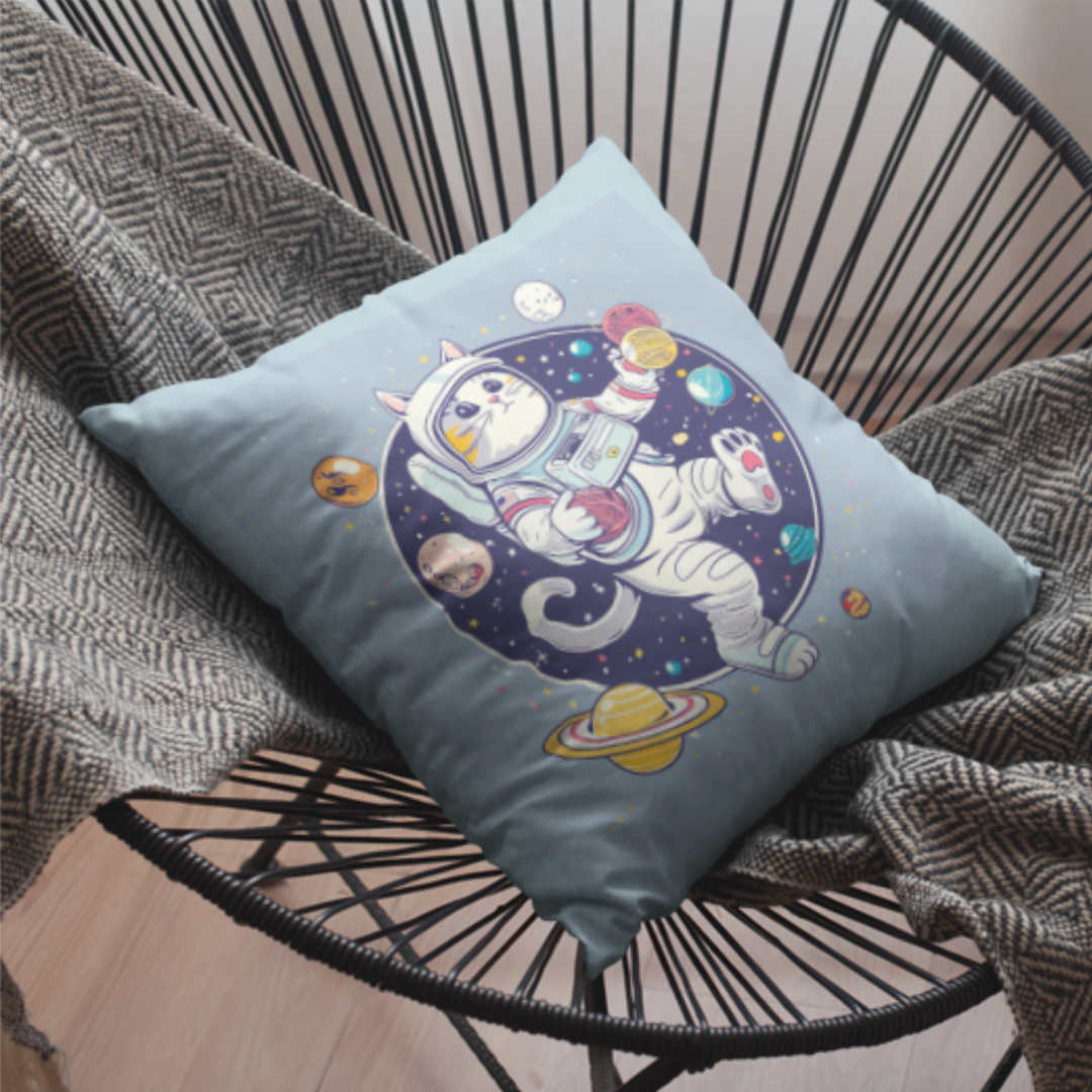Cat Pillows & Blankets