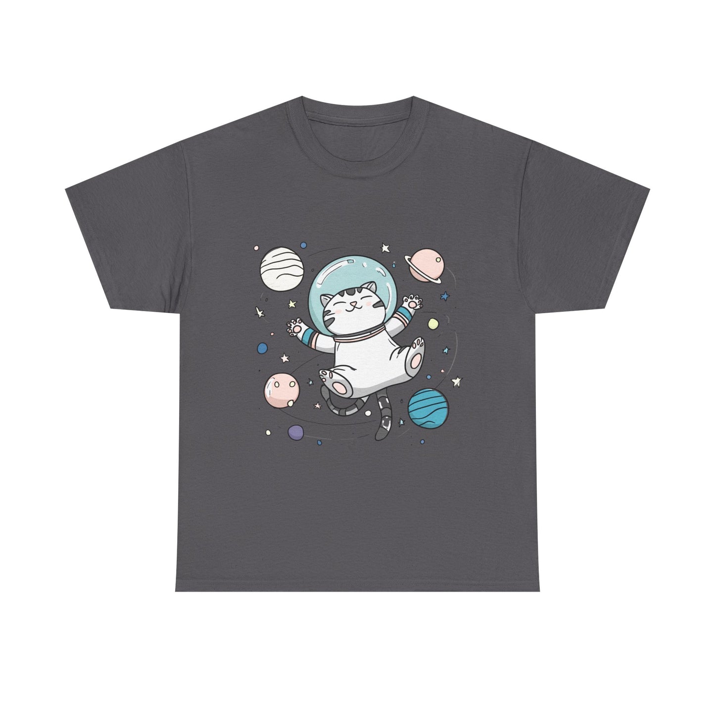 Astronaut Cat T-Shirt – Cute Space Cat Graphic Tee