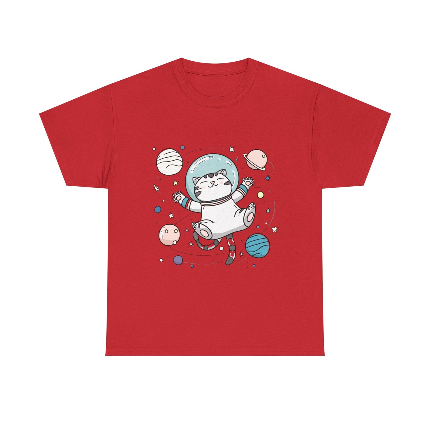 Astronaut Cat T-Shirt – Cute Space Cat Graphic Tee