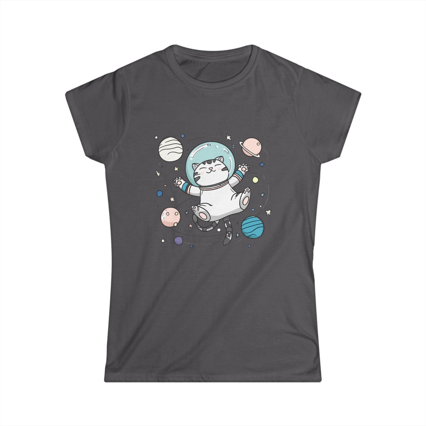 Astronaut Cat T-Shirt – Cute Space Cat Graphic Tee