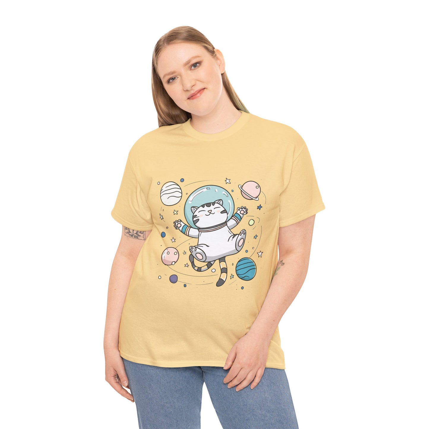 Astronaut Cat T-Shirt – Cute Space Cat Graphic Tee