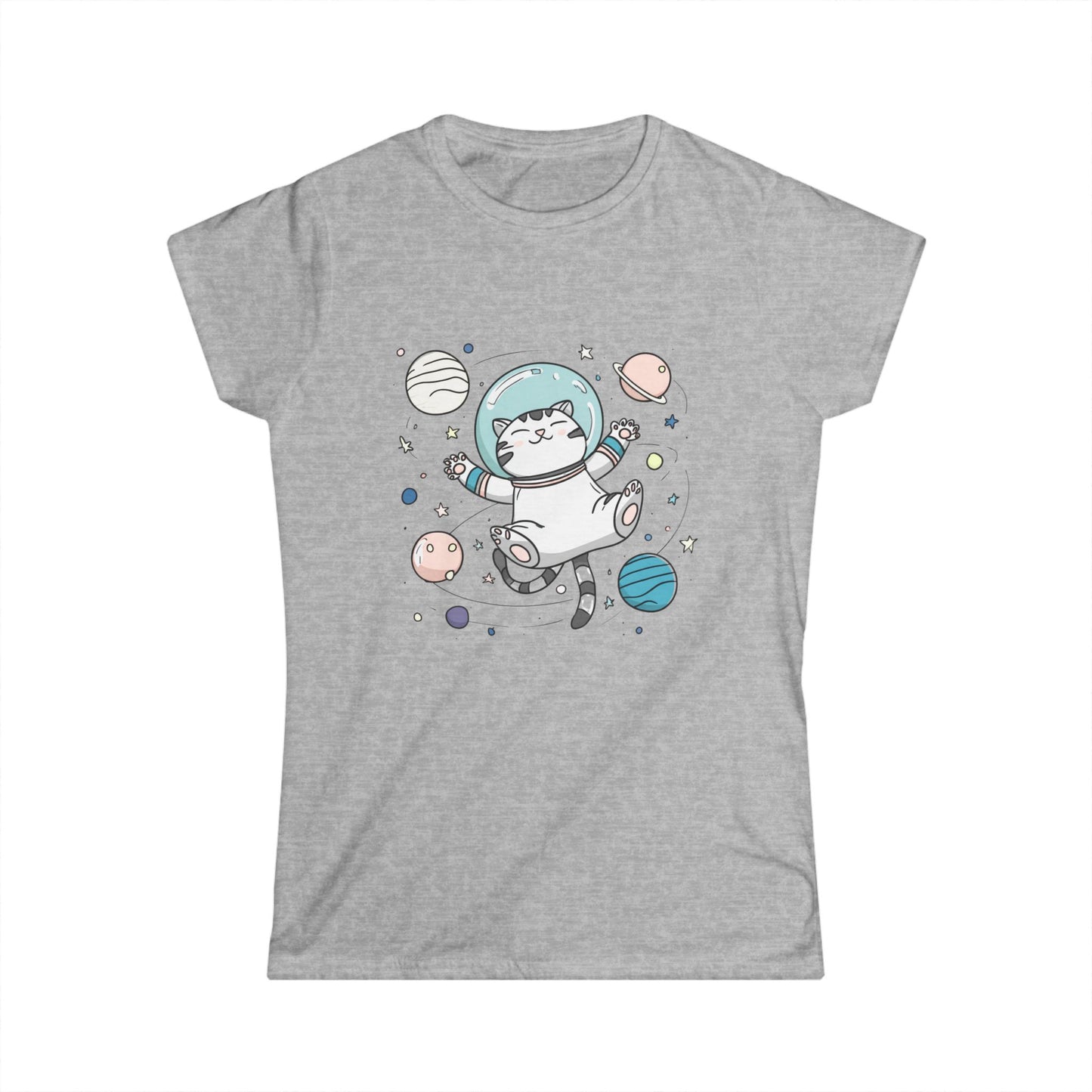 Astronaut Cat T-Shirt – Cute Space Cat Graphic Tee
