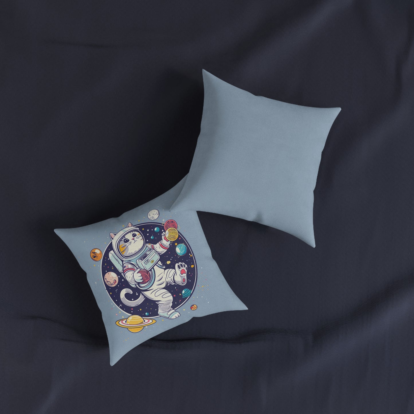Astro Cat Pillow – Space Cat Throw Cushion