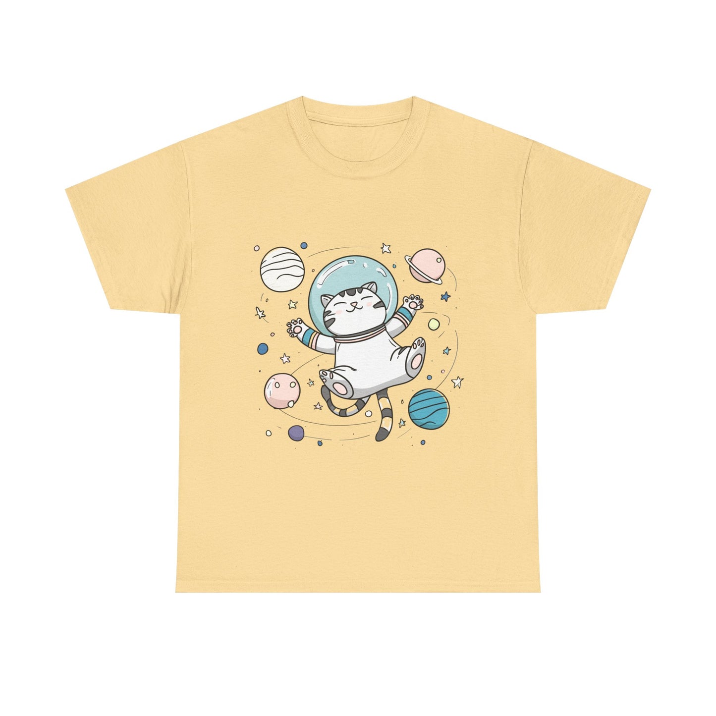 Astronaut Cat T-Shirt – Cute Space Cat Graphic Tee