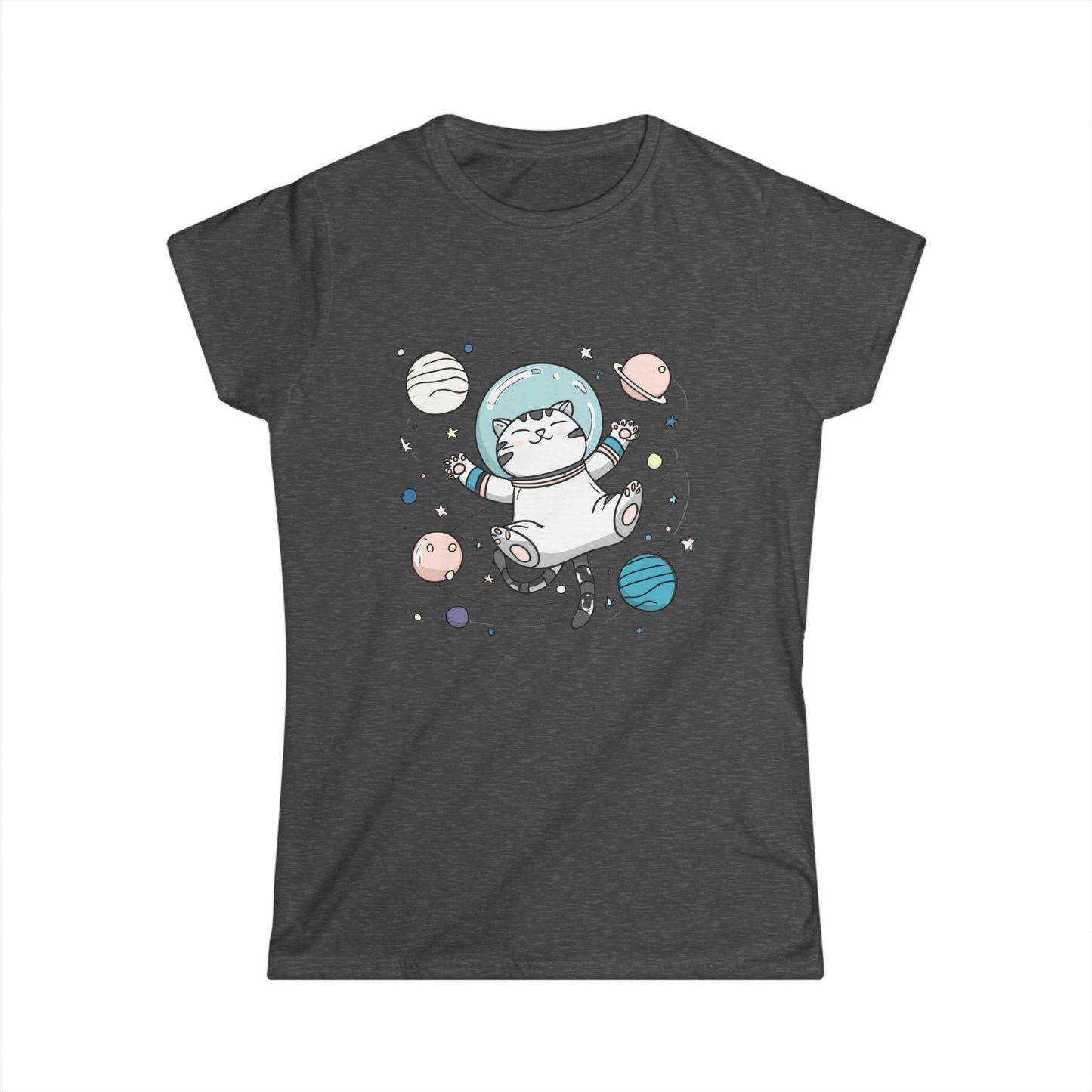 Astronaut Cat T-Shirt – Cute Space Cat Graphic Tee