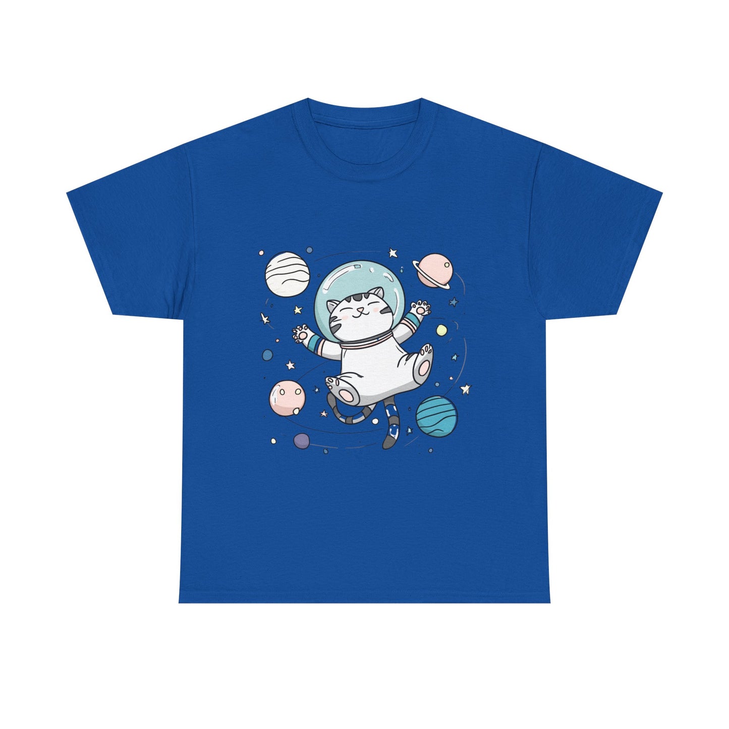 Astronaut Cat T-Shirt – Cute Space Cat Graphic Tee