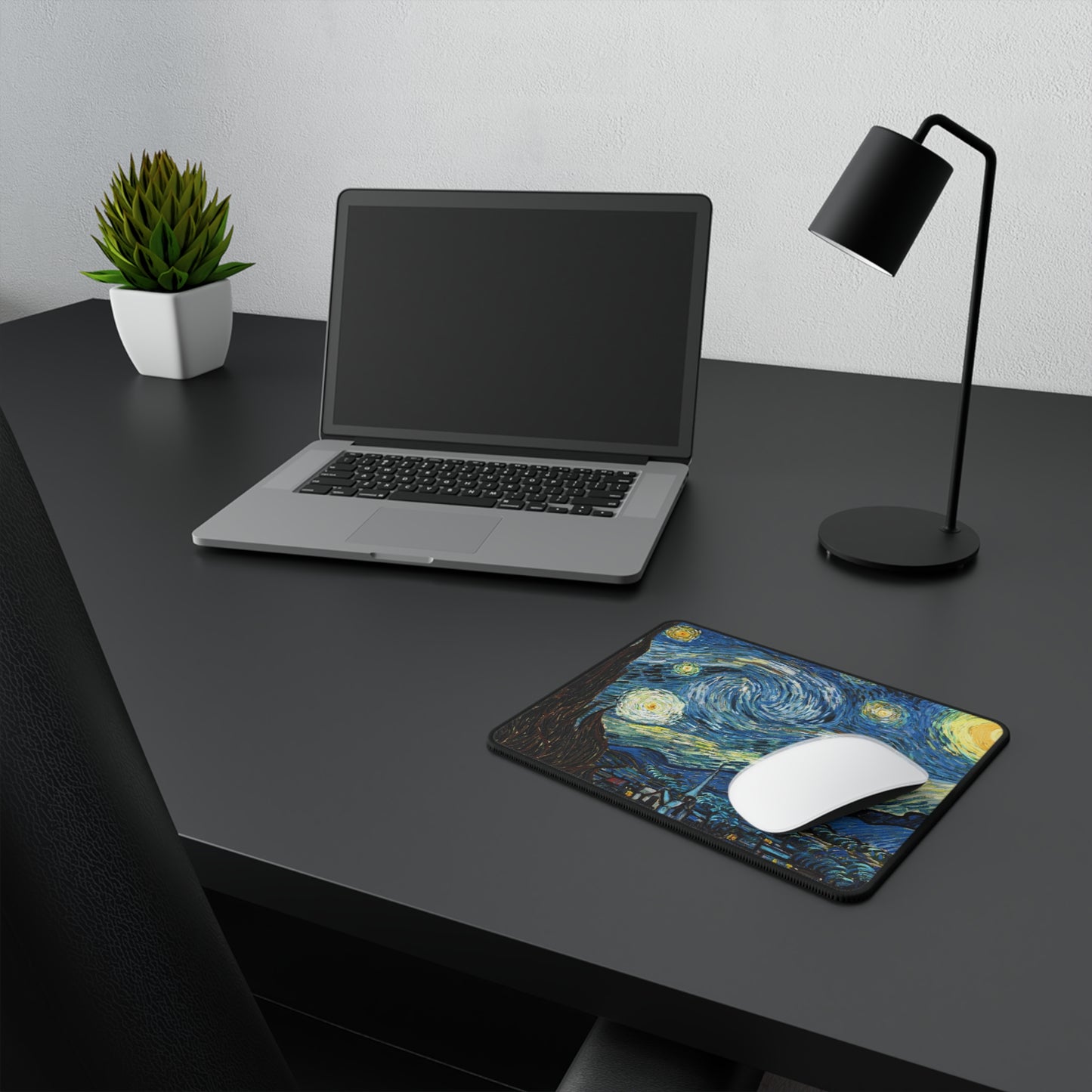Starry Night Gaming Mouse Pad — Non‑Slip Art Mousepad for Gamers & Creative Desks