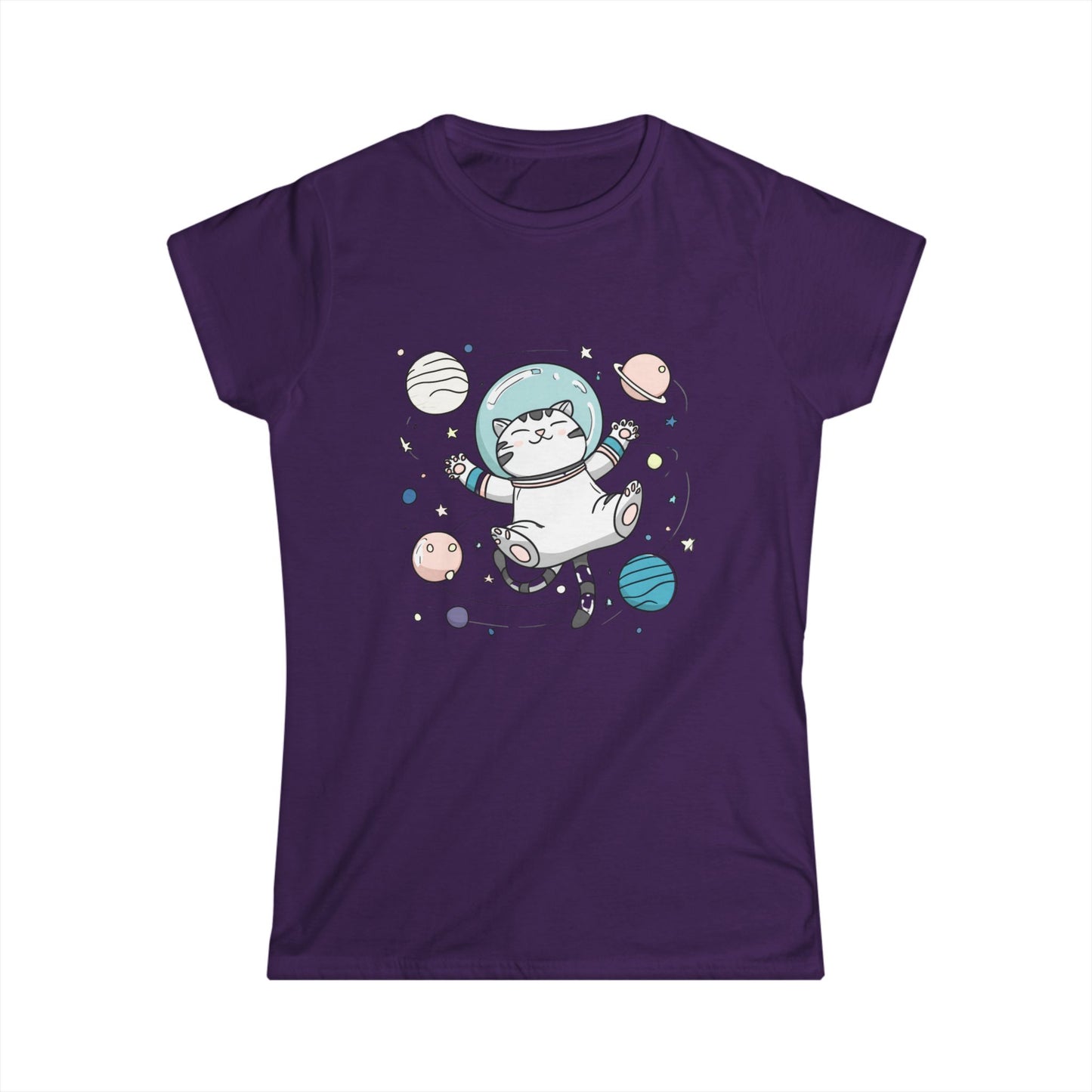 Astronaut Cat T-Shirt – Cute Space Cat Graphic Tee