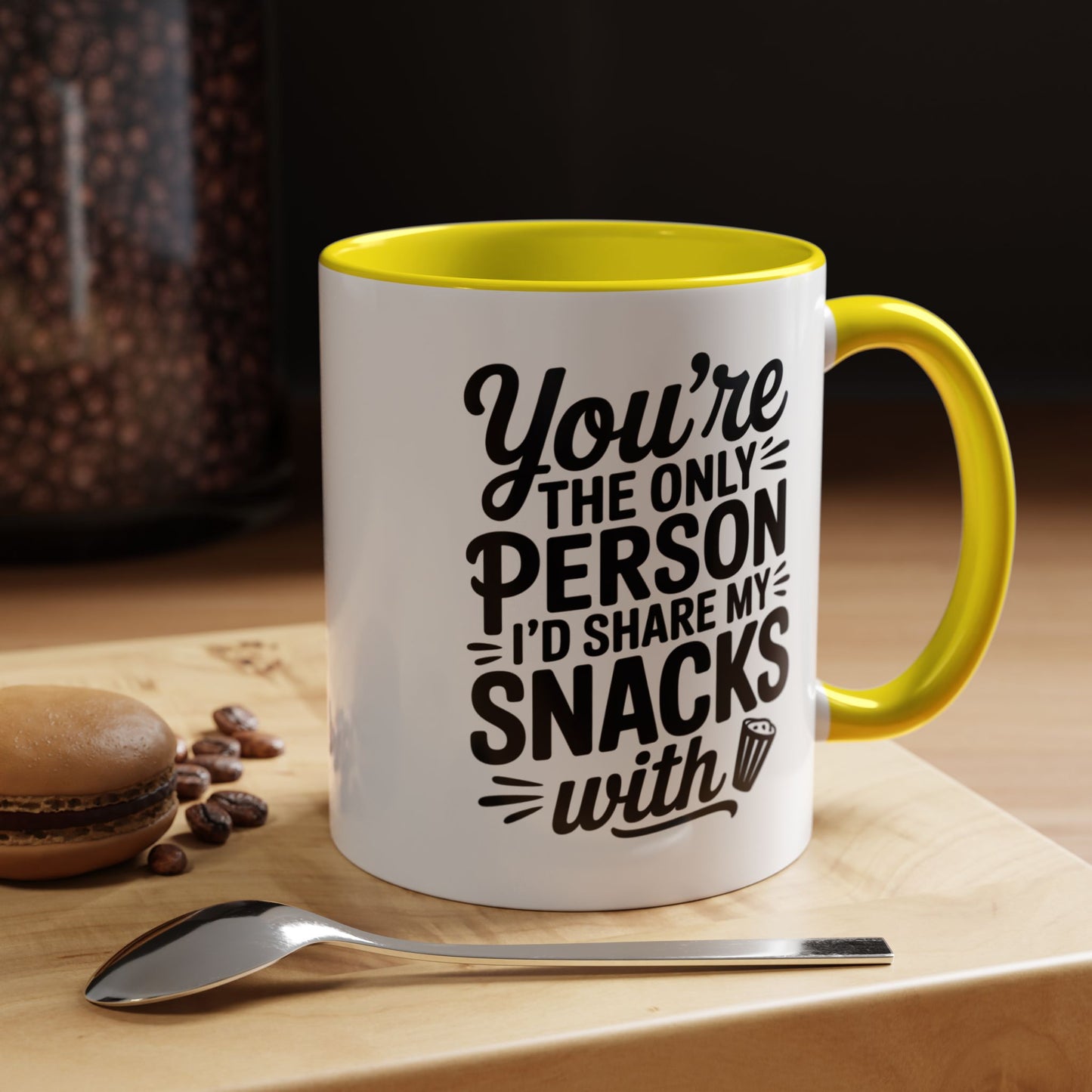 Funny Snack Sharing Mug – You’re the Only Person I’d Share My Snacks With – Best Friend Gift – Cute Friendship Coffee Cup