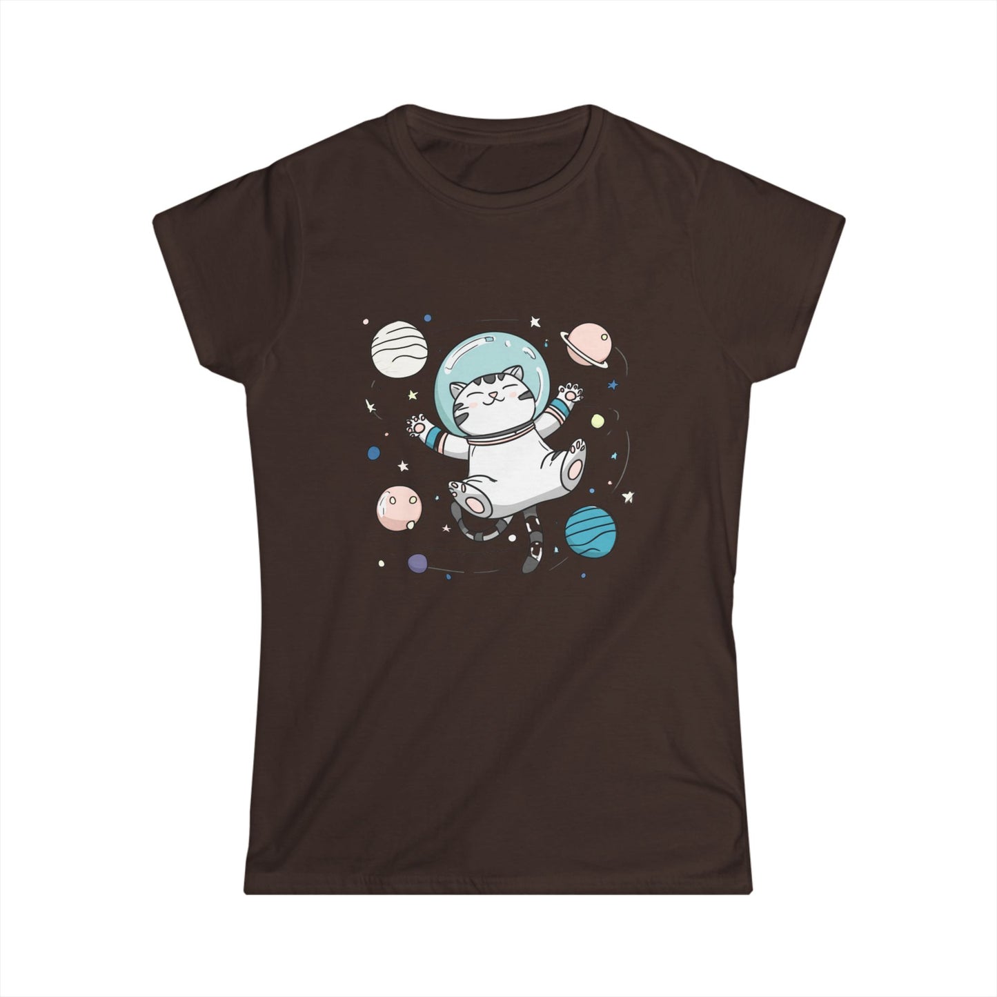 Astronaut Cat T-Shirt – Cute Space Cat Graphic Tee