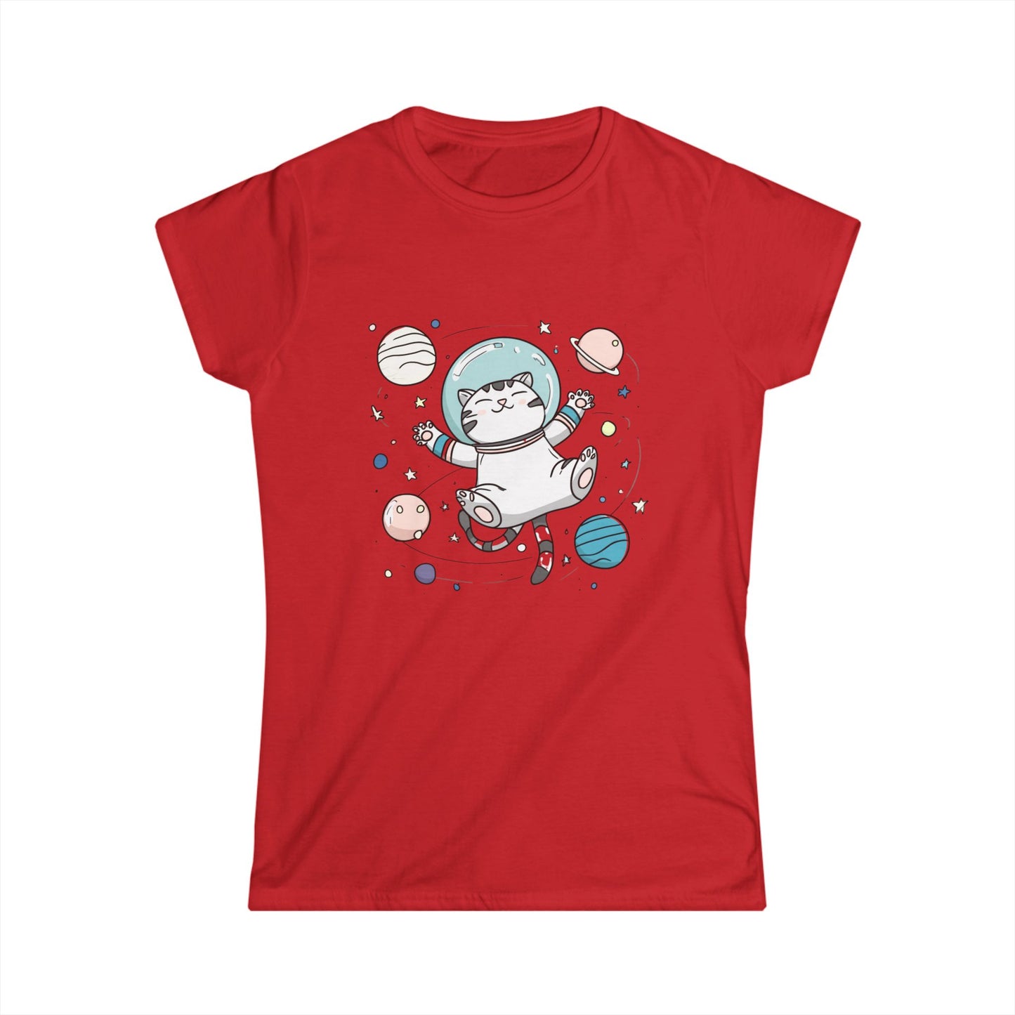 Astronaut Cat T-Shirt – Cute Space Cat Graphic Tee