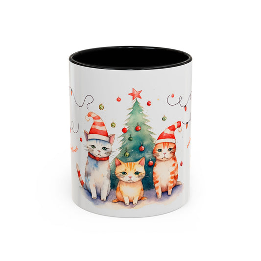 Christmas Cat Coffee Mug — Have a Purrfect New Year Holiday Cat Mug