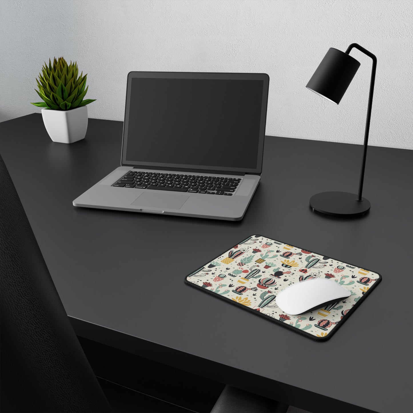 Cactus & Succulent Pattern Non-Slip Gaming Mouse Pad