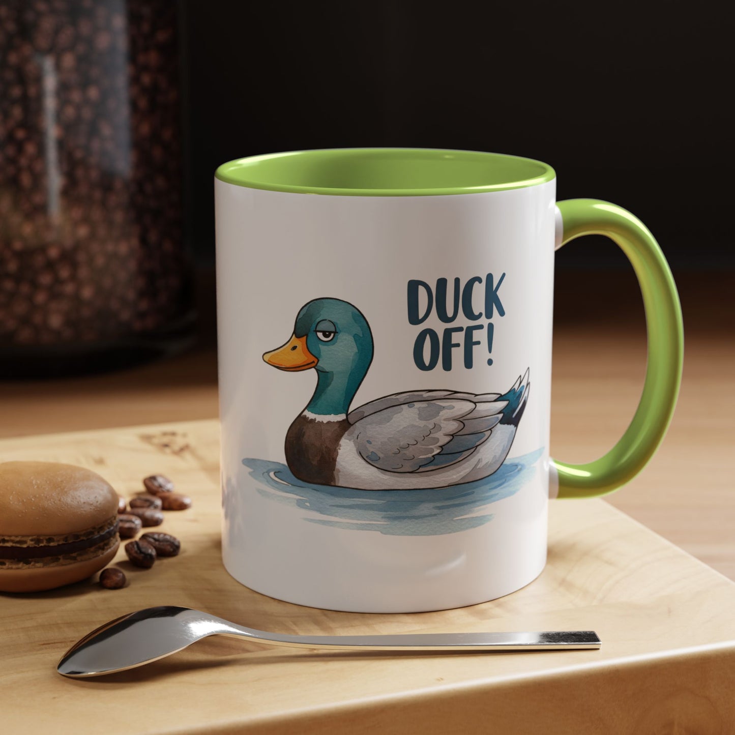 Funny Duck Coffee Mug – Duck Off! Sarcastic Animal Humor Cup