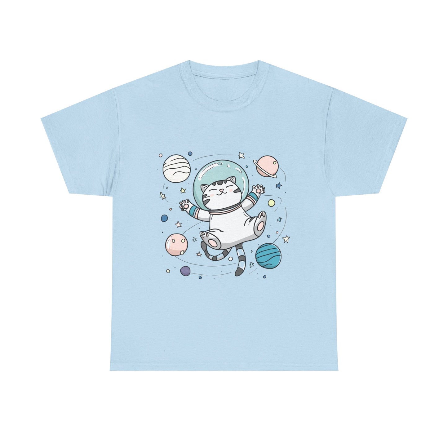 Astronaut Cat T-Shirt – Cute Space Cat Graphic Tee