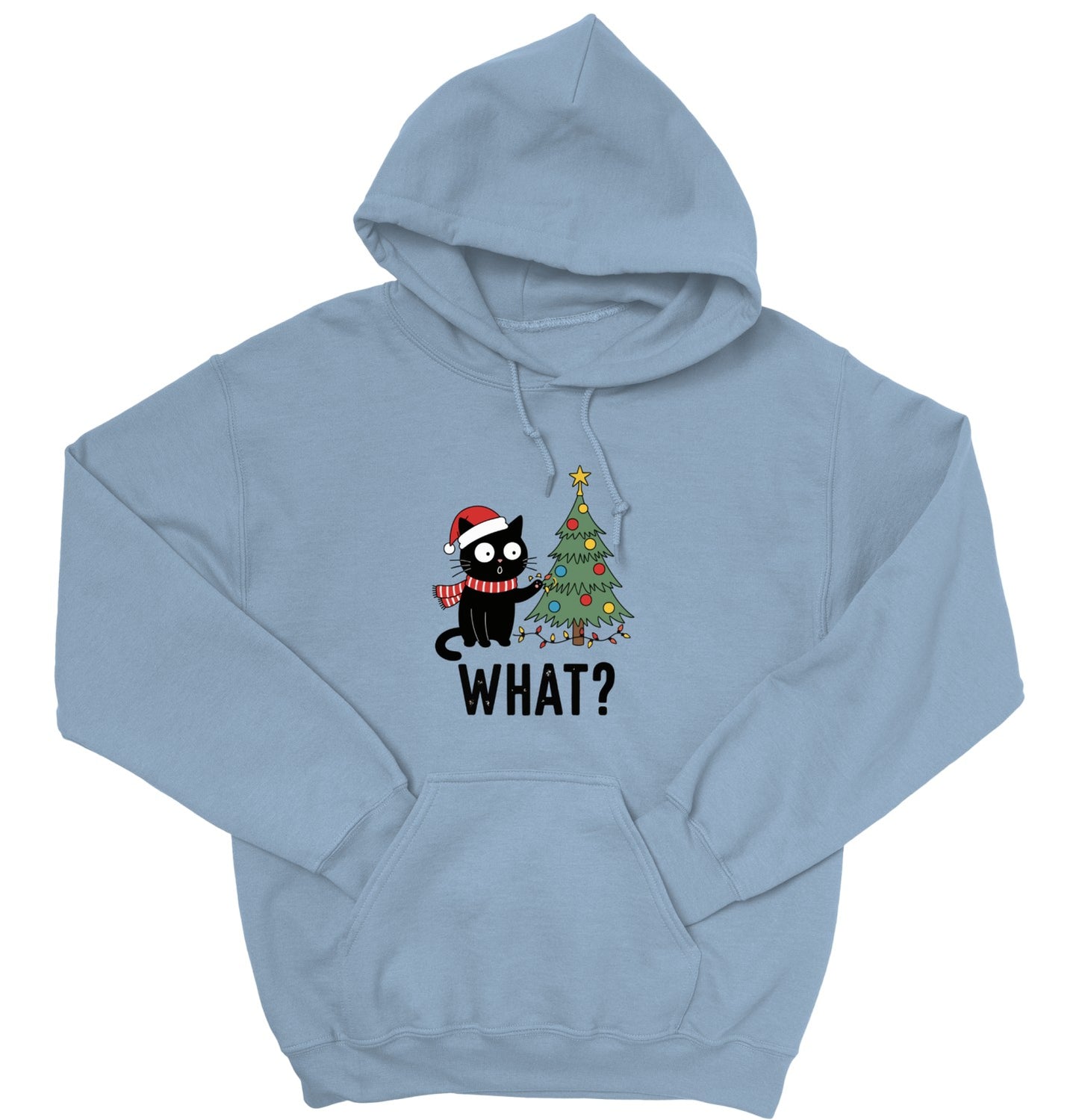 Funny Christmas Cat Unisex Hoodie – Cute Holiday Sweatshirt