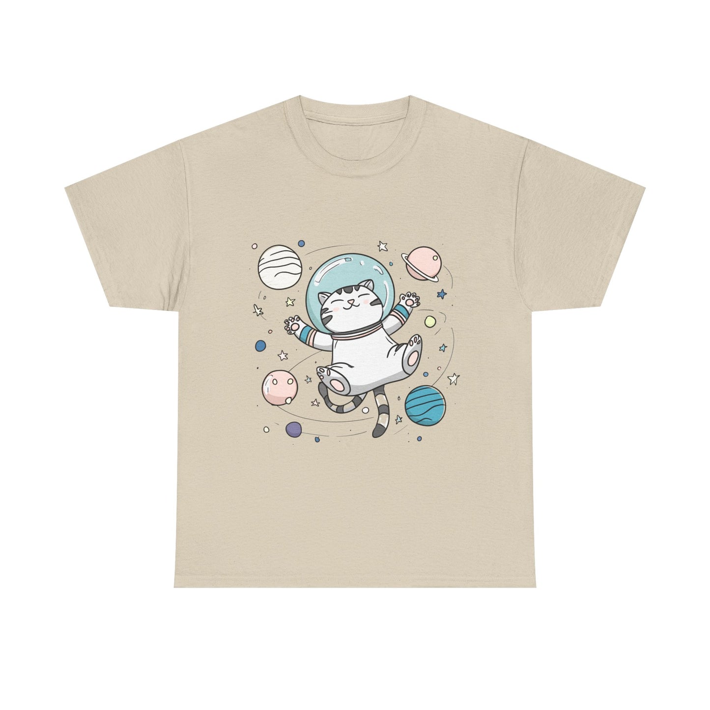 Astronaut Cat T-Shirt – Cute Space Cat Graphic Tee