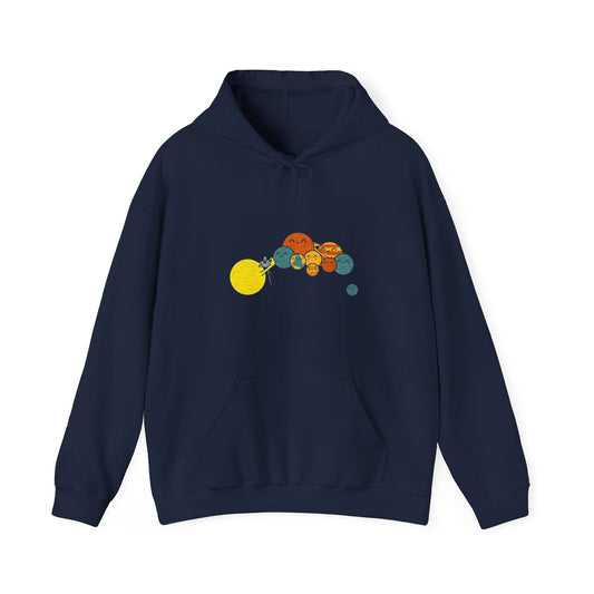 Hoodie — Cute Solar System Planets Graphic Pullover