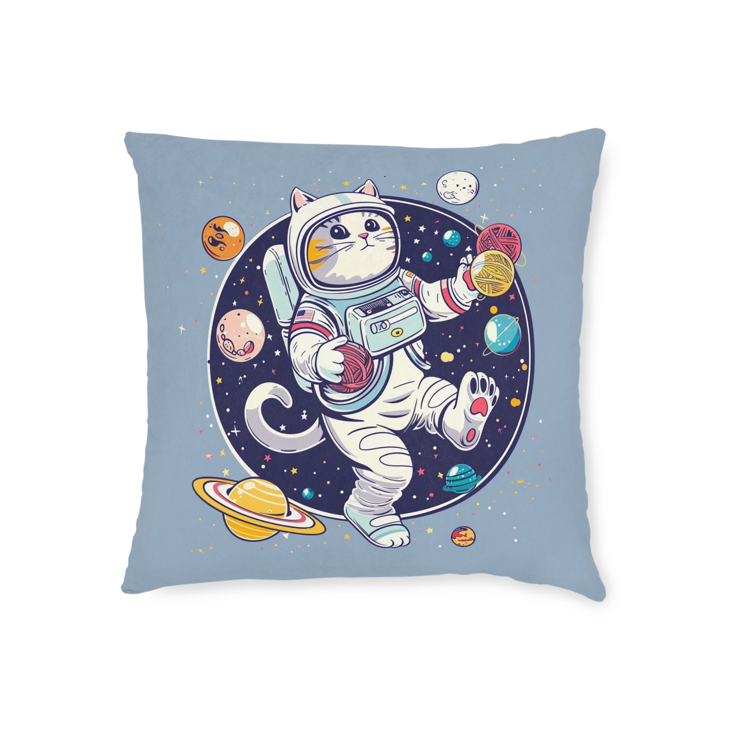 Astro Cat Pillow – Space Cat Throw Cushion