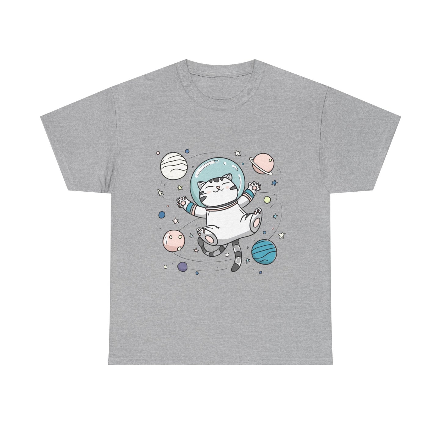 Astronaut Cat T-Shirt – Cute Space Cat Graphic Tee
