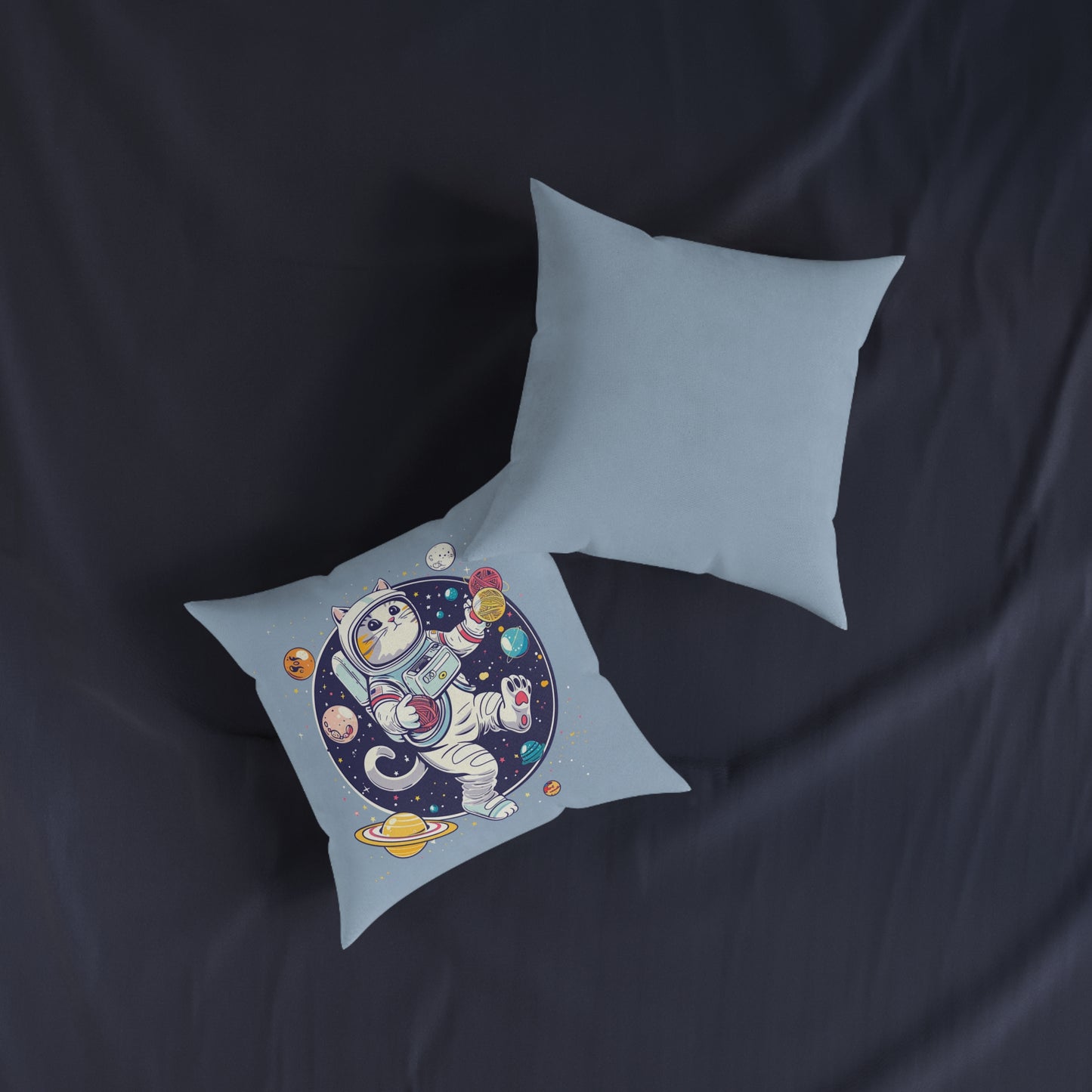 Astro Cat Pillow – Space Cat Throw Cushion