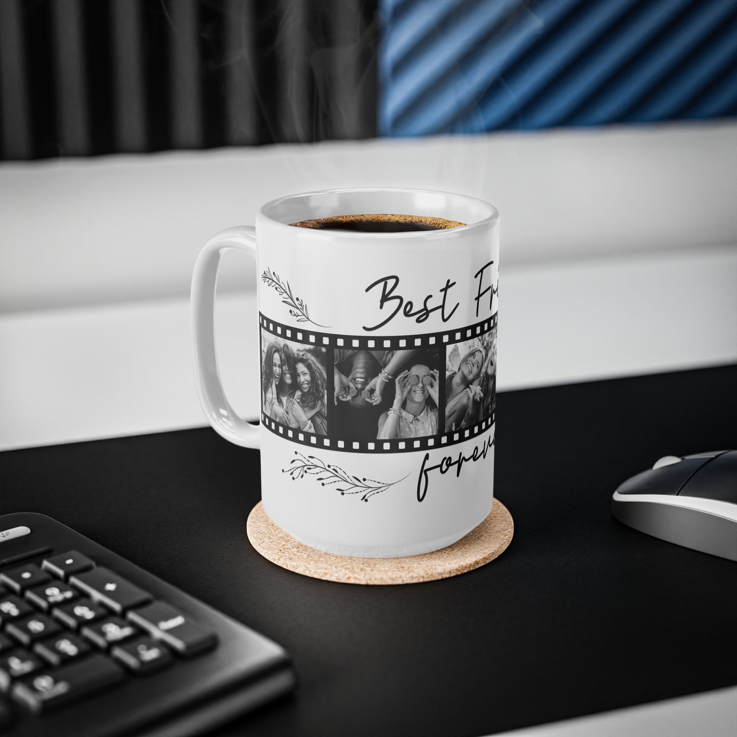 Best Friends Forever Photo Mug — Ceramic Coffee Cup (11oz & 15oz)