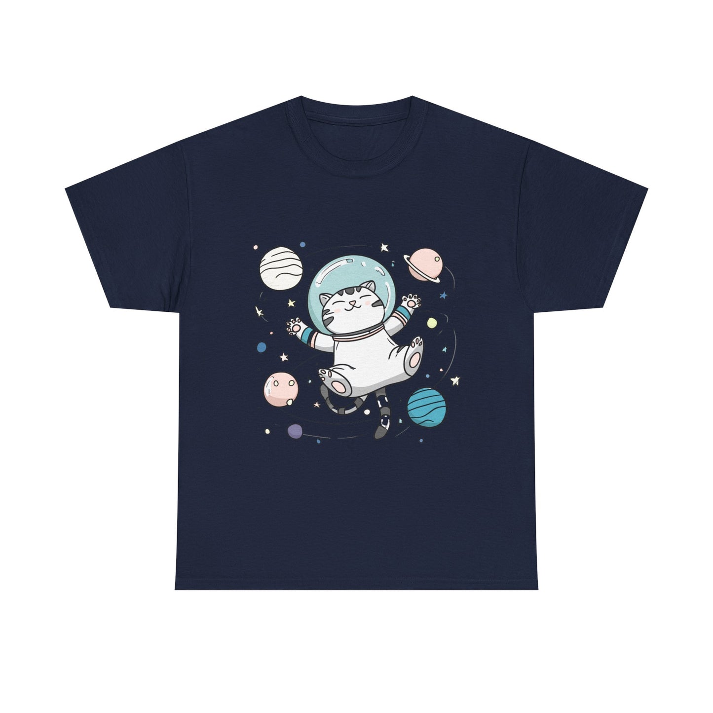 Astronaut Cat T-Shirt – Cute Space Cat Graphic Tee