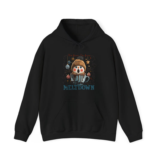 Hoodie — Cute Meltdown Snowman Winter Holiday Sweatshirt