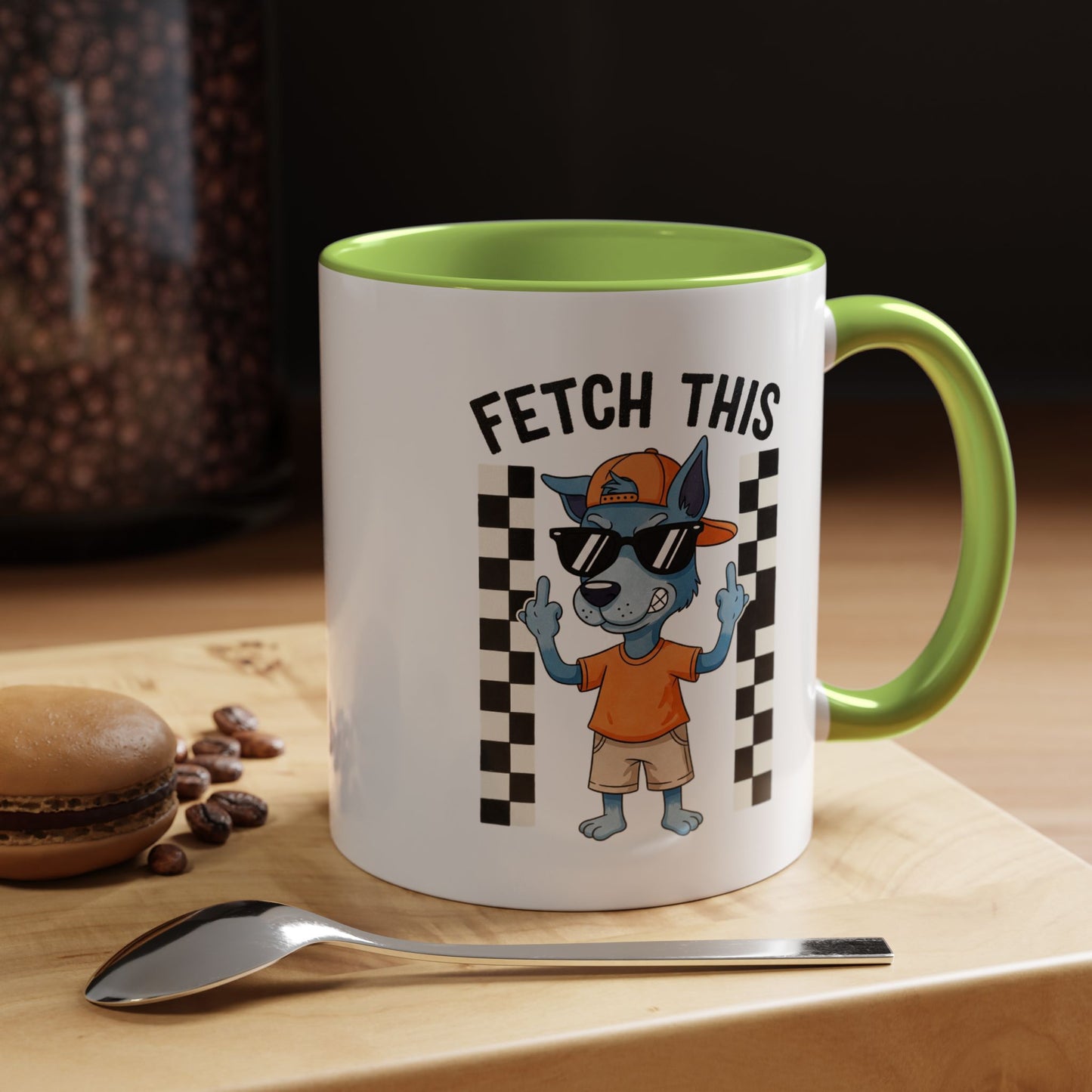 Fetch This Coffee Mug — Funny Dog Cartoon Accent Mug (11/15oz)