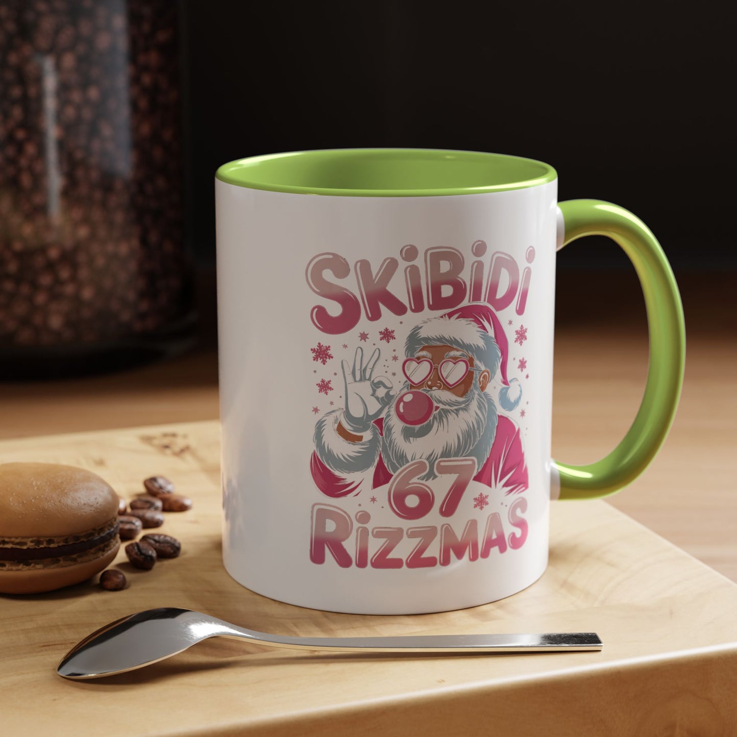 Skibidi Rizzmas Coffee Mug — Funny Santa Holiday Accent Mug (11/15oz)