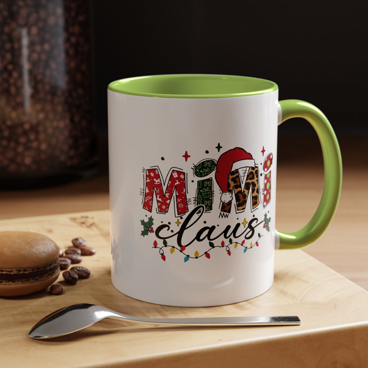 Mom Claus Christmas Accent Coffee Mug — Holiday Mama Gift (11/15oz)