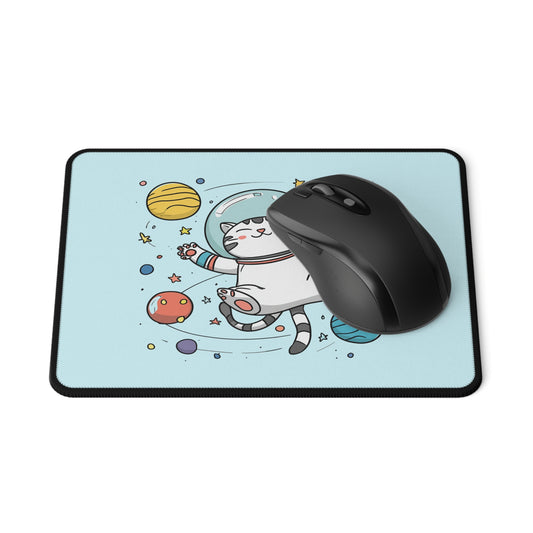 Space Cat Mouse Pad — Cute Astronaut Cat Gaming Mousepad