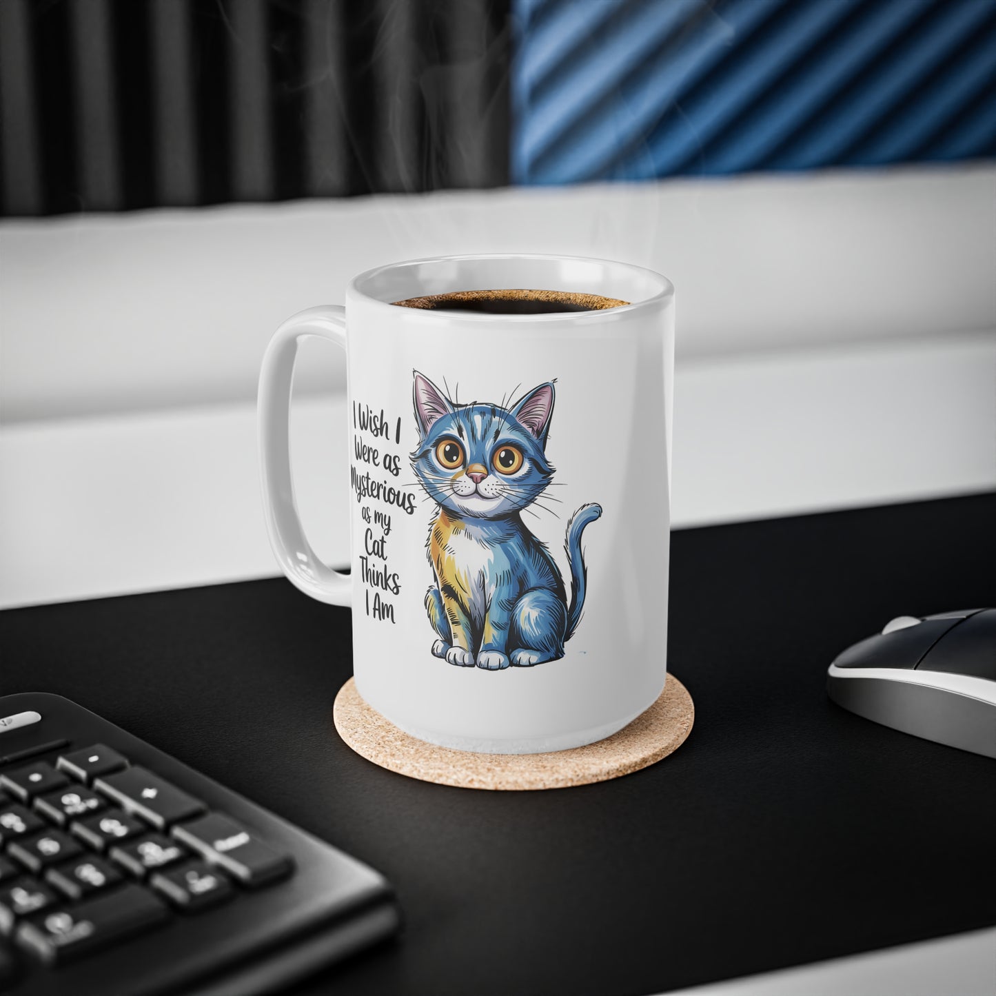 Mysterious Cat Thinks I Am Cute Cat Lover Mug