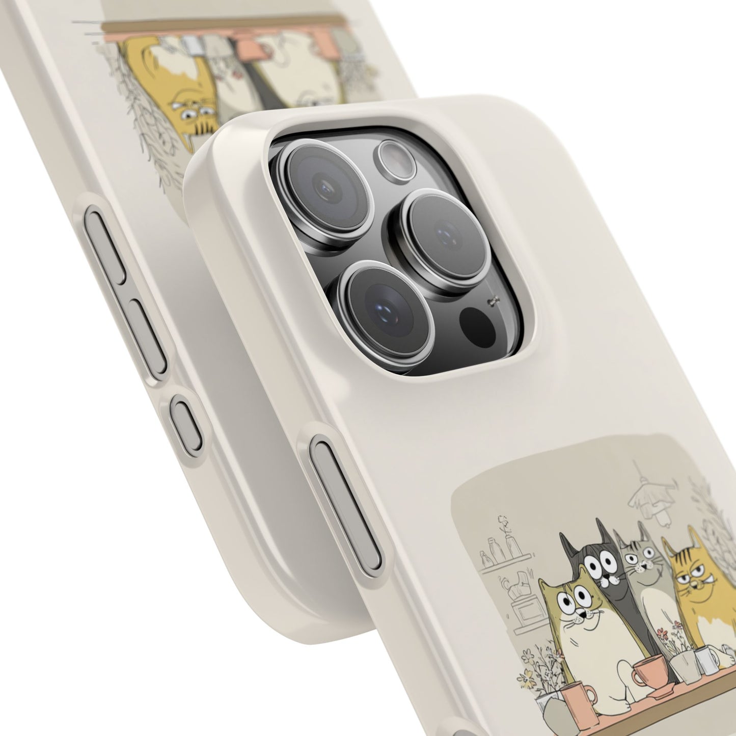 Cute Cat Phone Case - Coffee First Then Meow