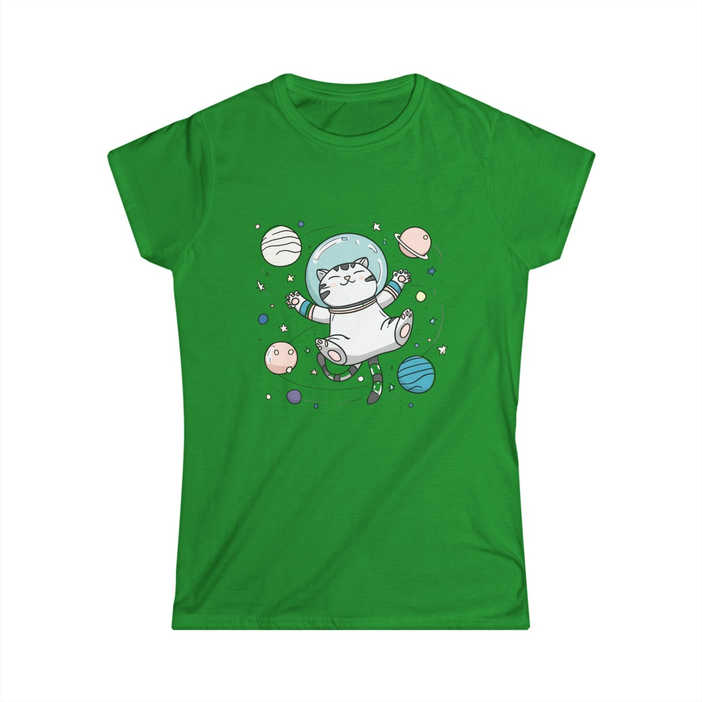 Astronaut Cat T-Shirt – Cute Space Cat Graphic Tee
