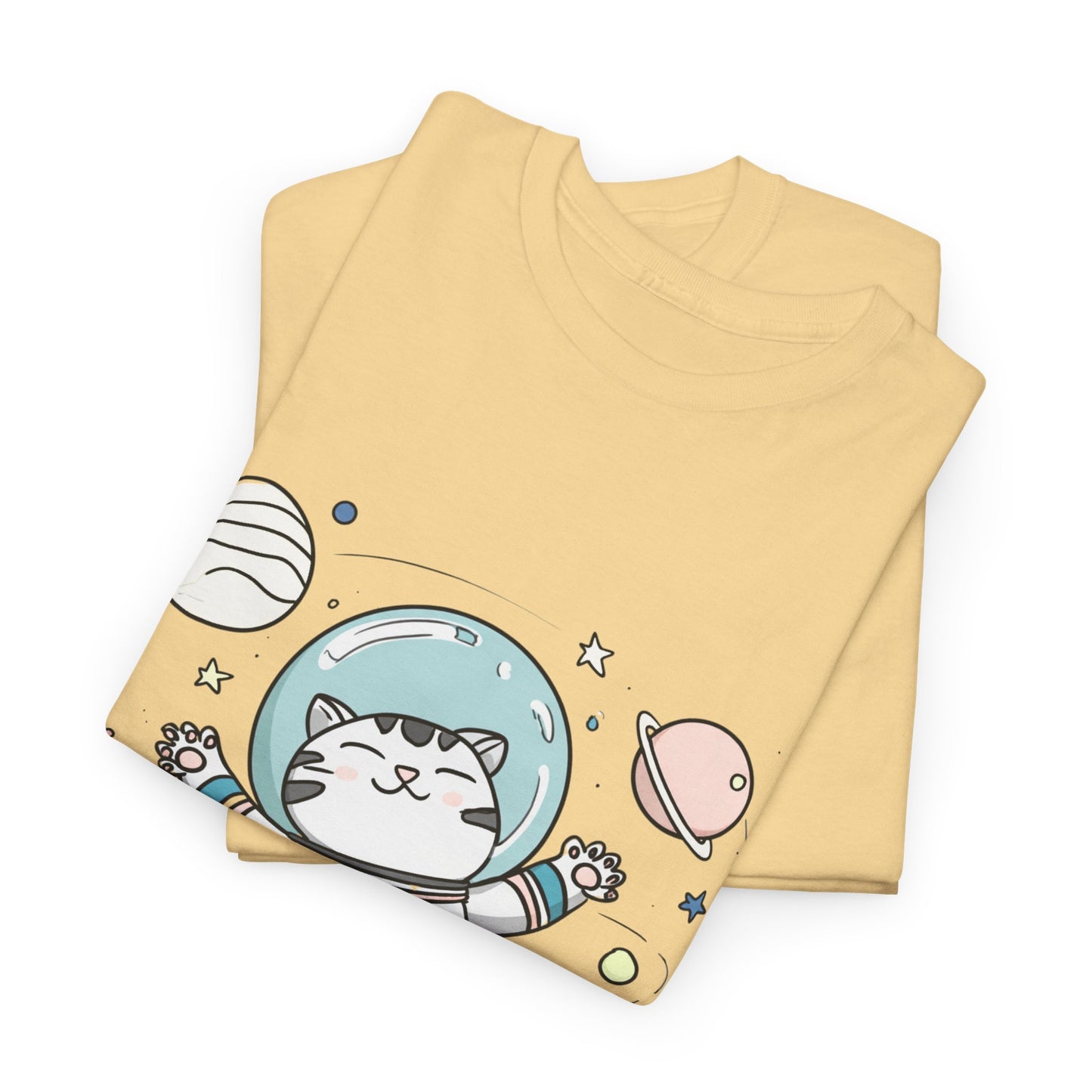 Astronaut Cat T-Shirt – Cute Space Cat Graphic Tee