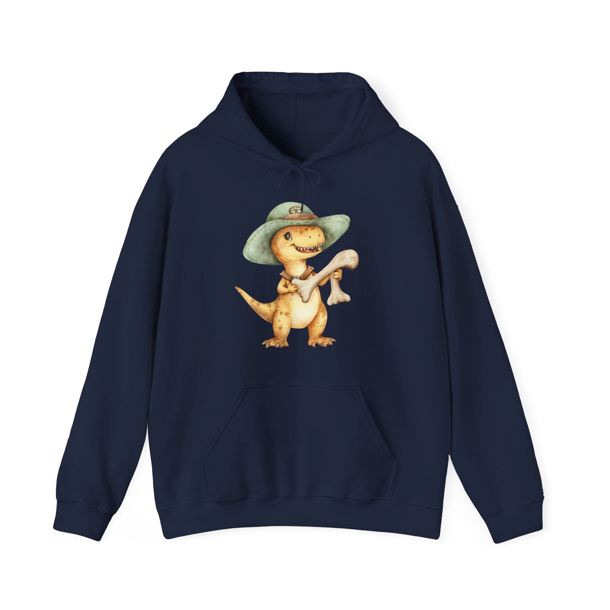 Dinosaur Ranger Hoodie — Cute Dino with Hat & Flag Graphic