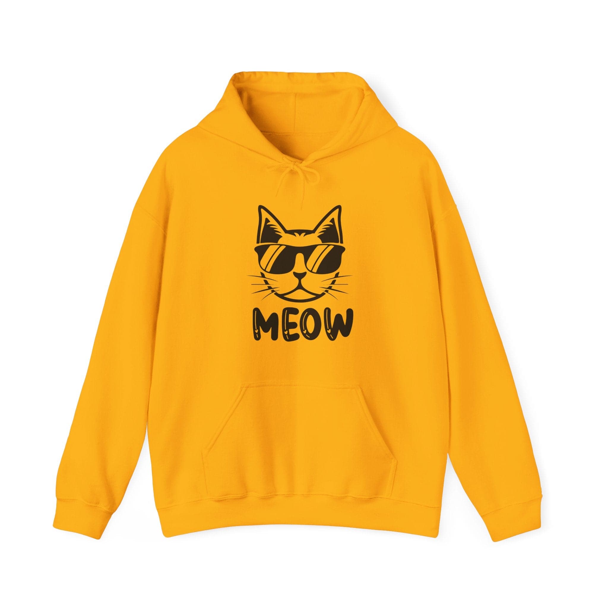 Cool Cat Unisex Hoodie – MEOW Sweatshirt for Cat Lovers