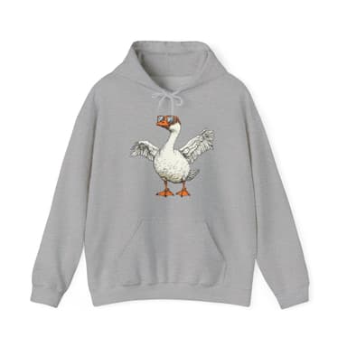 Goose Graphic Hoodie — Cute Illustrated Goose Pullover