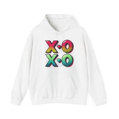 Heart & Arrows Hoodie — Retro Valentine Heart Graphic Pullover