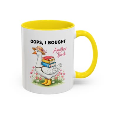 Oops I Bought Another Book Mug — Cute Goose Booklover Coffee Cup (11/15oz)