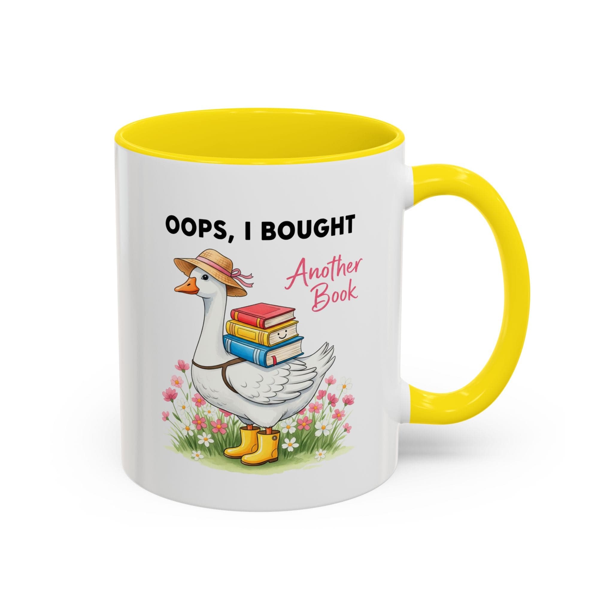 Oops I Bought Another Book Mug — Cute Goose Booklover Coffee Cup (11/15oz)