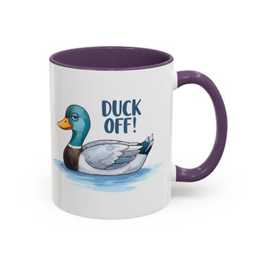 Funny Duck Coffee Mug – Duck Off! Sarcastic Animal Humor Cup
