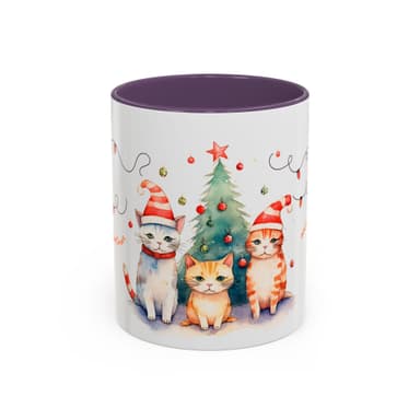 Christmas Cat Coffee Mug — Have a Purrfect New Year Holiday Cat Mug