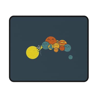 Solar System Cartoon Gaming Mouse Pad — Non-Slip Desk Pad