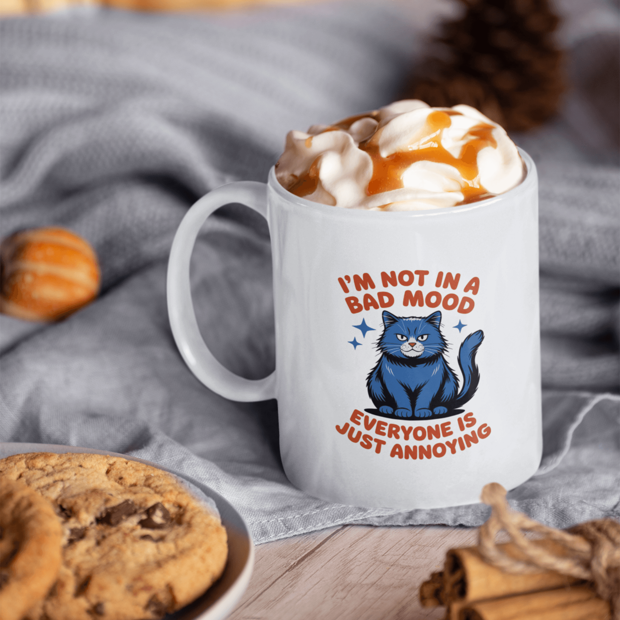 I’m Not in a Bad Mood Everyone Is Just Annoying Funny Cat Mug