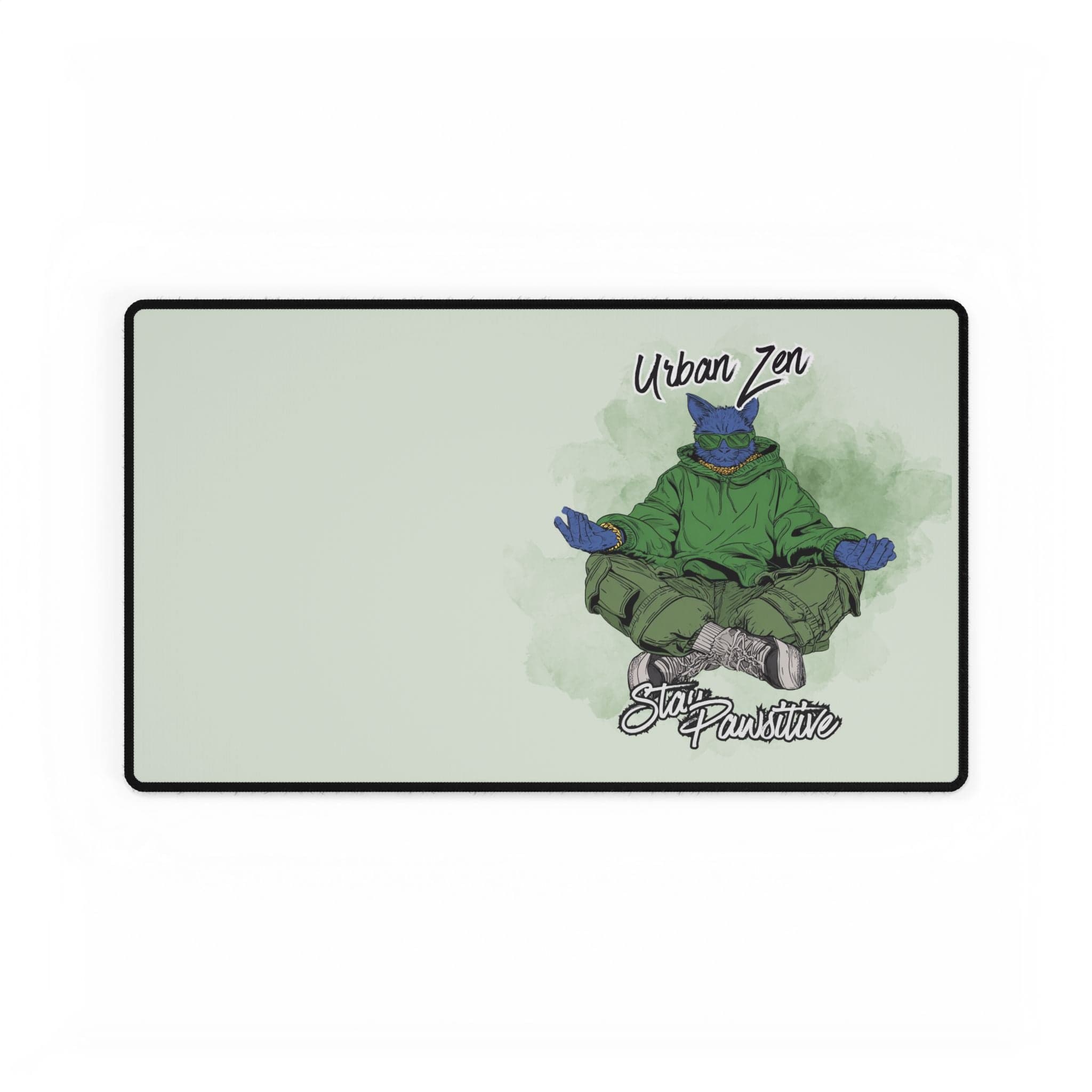 Urban Zen Skateboard Turtle Desk Mat — Stay Positive Gaming Mousepad