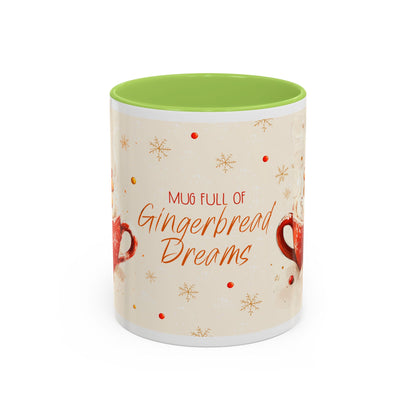 Gingerbread Dreams Coffee Mug — Holiday Accent Christmas Mug (11/15oz)