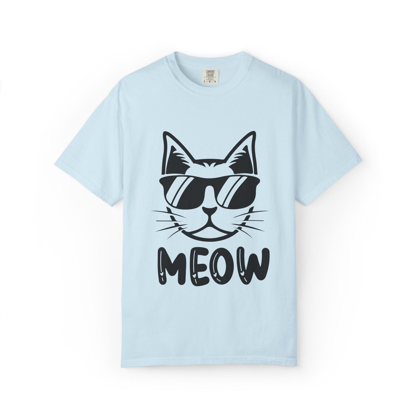 Cool Cat MEOW Unisex T-Shirt – Funny Minimal Cat Lover Tee