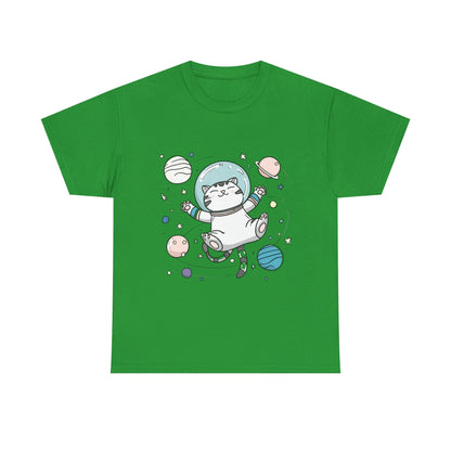 Astronaut Cat T-Shirt – Cute Space Cat Graphic Tee
